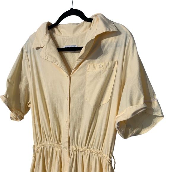 VINTAGE | Two‎ Dee’s Pale Yellow Dress - Sz 14 - Picture 2 of 13